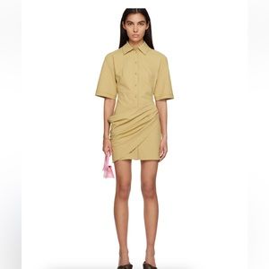 JACQUEMUS

Khaki Le Raphia 'La Robe Camisa' Minidress